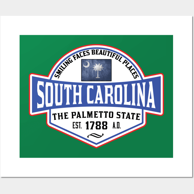 SOUTH CAROLINA THE PALMETTO STATE COLUMBIA CHARLESTON MYRTLE BEACH Wall Art by heybert00